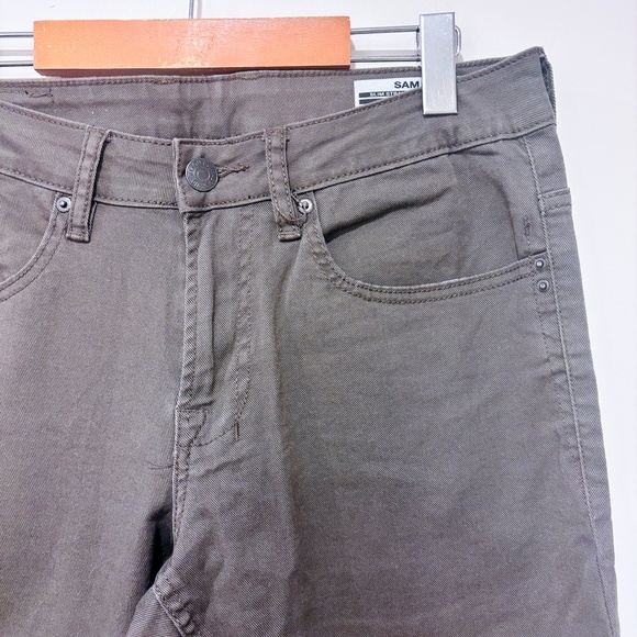 BUFFALO DAVID BITTON Sam slim straight green jeans - Picture 8 of 10